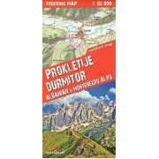 Prokletije Durmitor Trekking Map 1:65.000